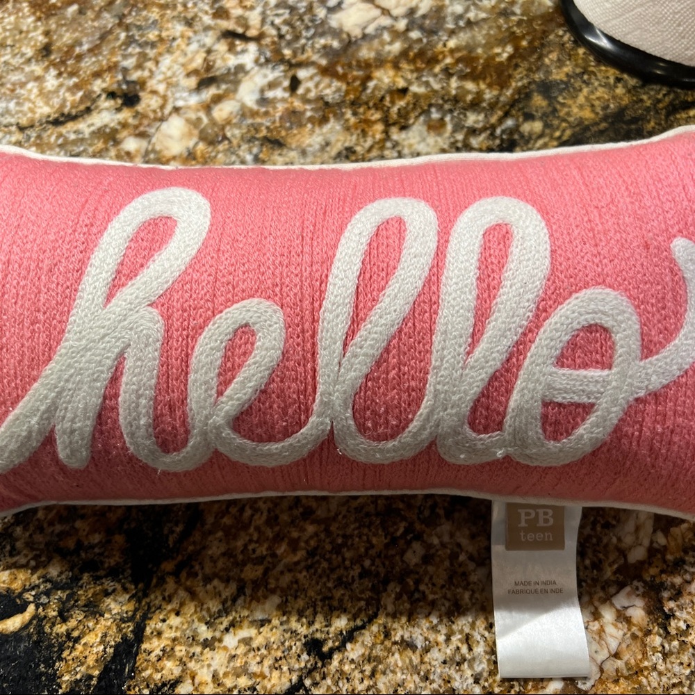 Very Good used condition PB Teen decorative bed pillow.